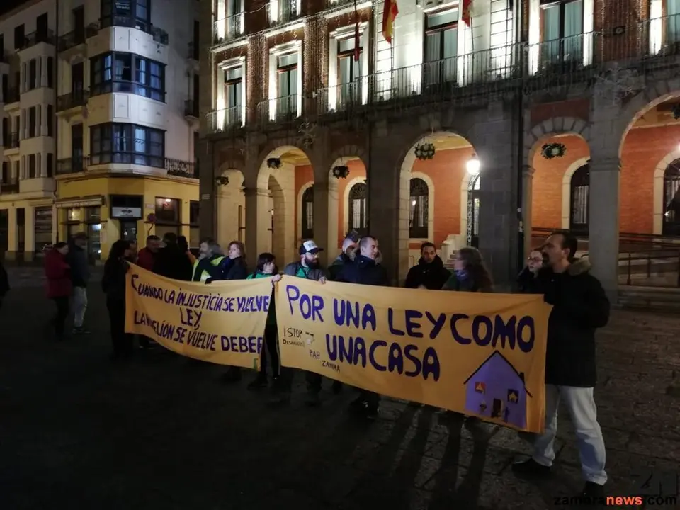 Imagen de archivo de una protesta contra los deshaucios