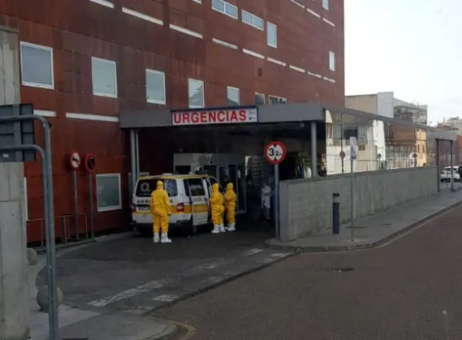Ambulancias en Urgencia del Hospital Virgen de la Concha