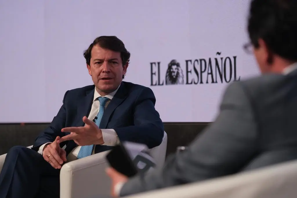 Alberto Fernández Mañueco durante el simposio 'Wake up Spain'