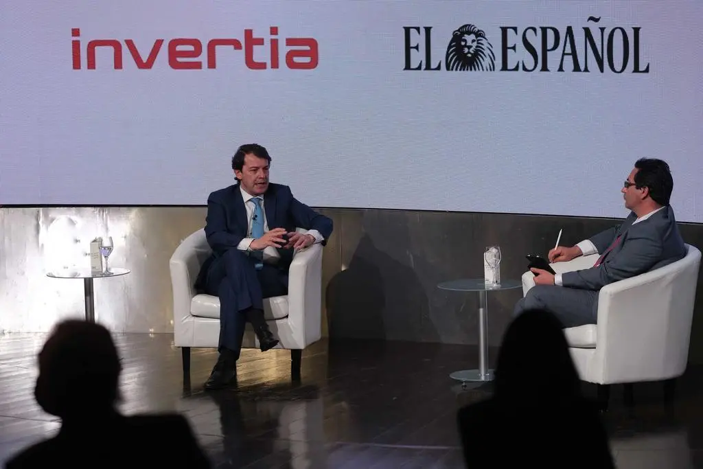 Alberto Fernández Mañueco durante el simposio 'Wake up Spain'