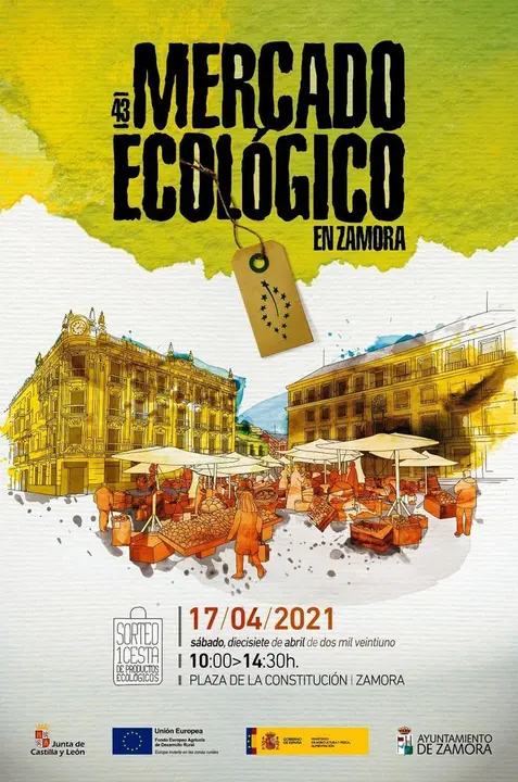 Cartel Mercado Ecológico-Abril