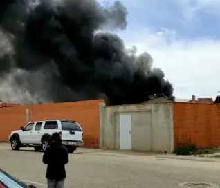 Incendio en Vadillo de la Guareña