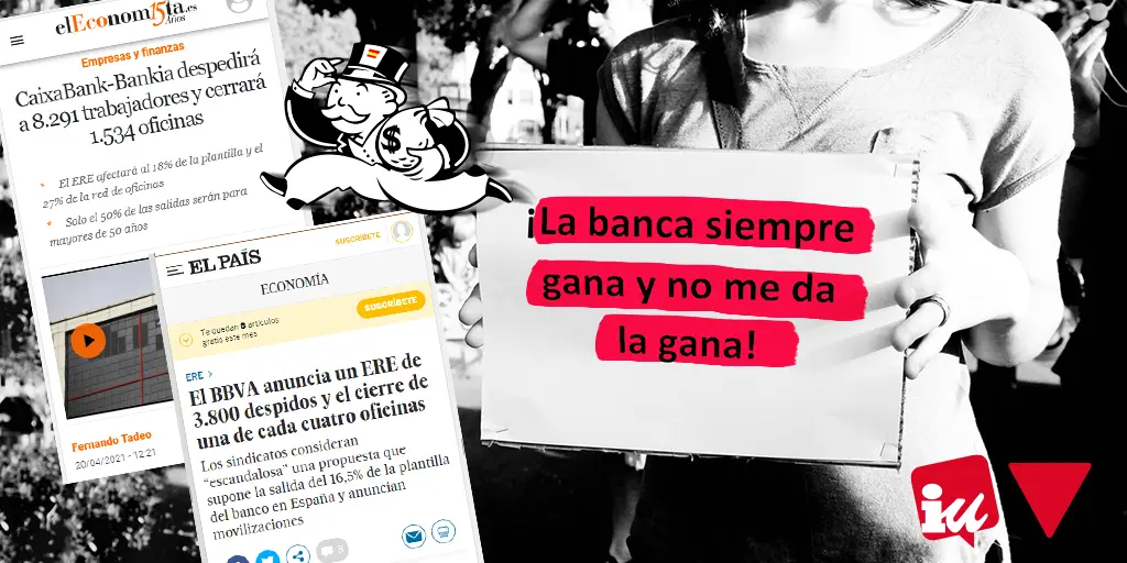 Cartel de Izquierda Unida.