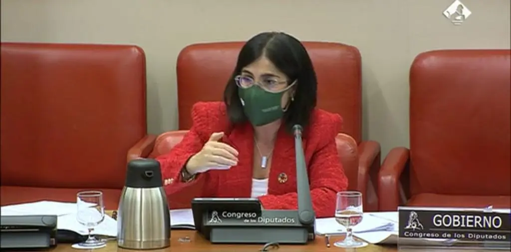 Carolina Darias durante su comparecencia en el Congreso
