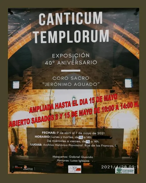 Cartel “Canticum Templorum”