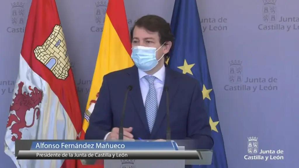 Mañueco durante su intervención