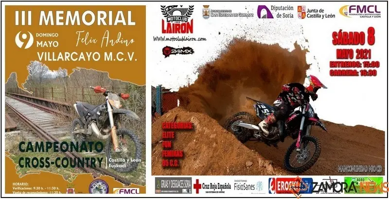 Cartel anunciador de las pruebas