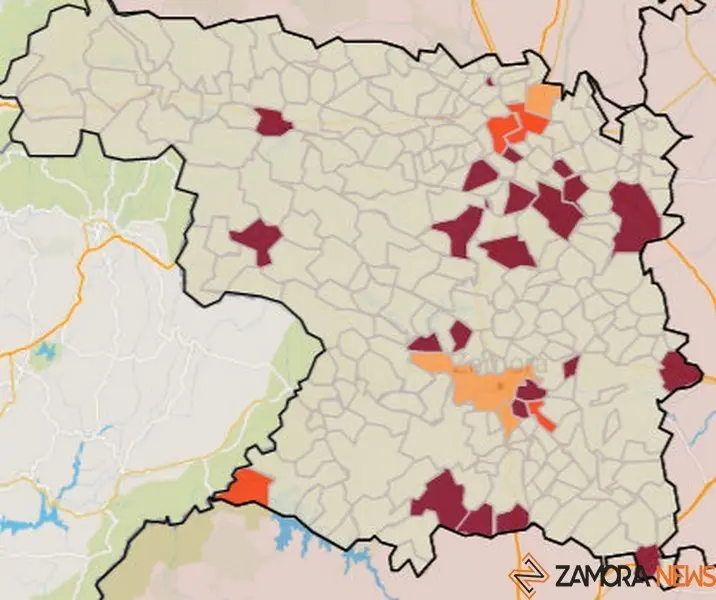 Mapa de incidencia por municipios
