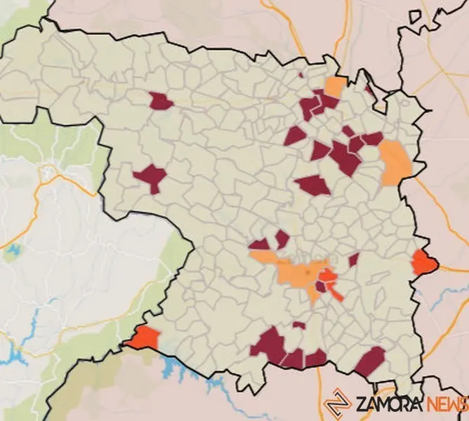 Mapa de incidencia por municipios