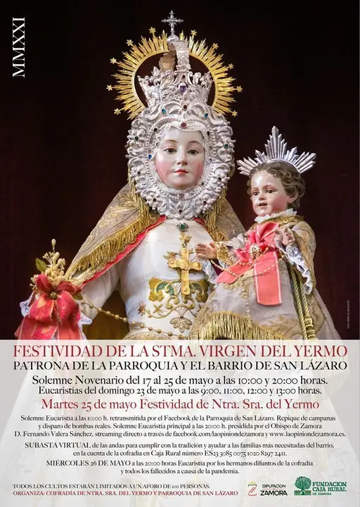 Cartel Novenario Virgen del Yermo