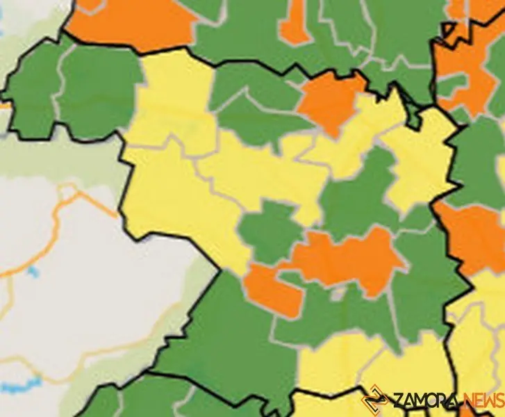 Mapa de incidencia del coronavirus por ZBS