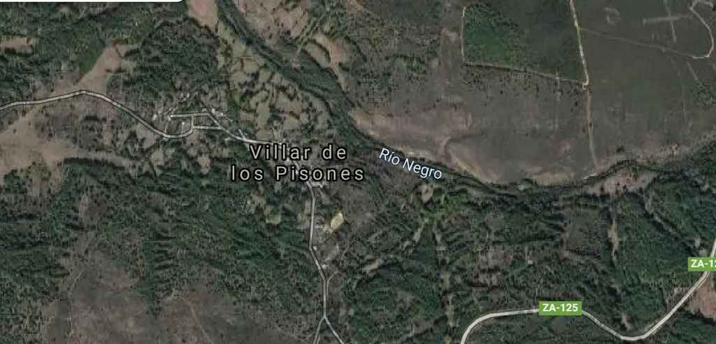 Villar de los Pisones, imagen satélite