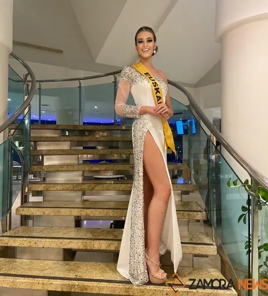 Sara Lahidalga Benéitez, tras ser elegida Miss Euskadi