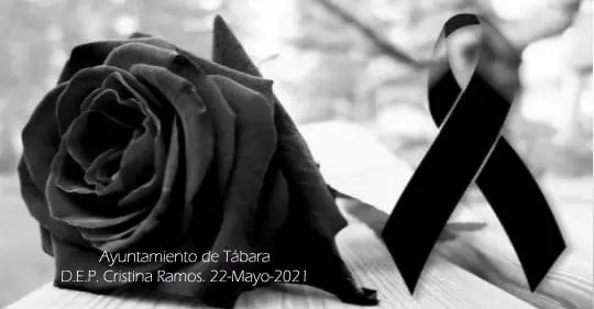 Tábara de luto por la muerte de Cristina Ramos