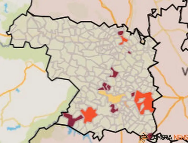 Mapa de incidencia por municipios