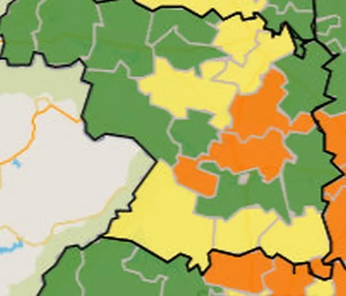 Mapa de incidencia por ZBS
