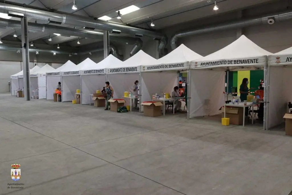 Vacunación en el Centro de Negocios de Benavente