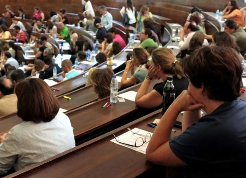 Aspirantes en unas oposiciones
