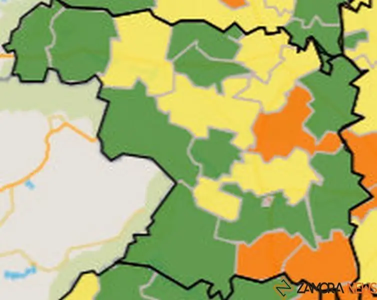 Mapa de incidencia por ZBS