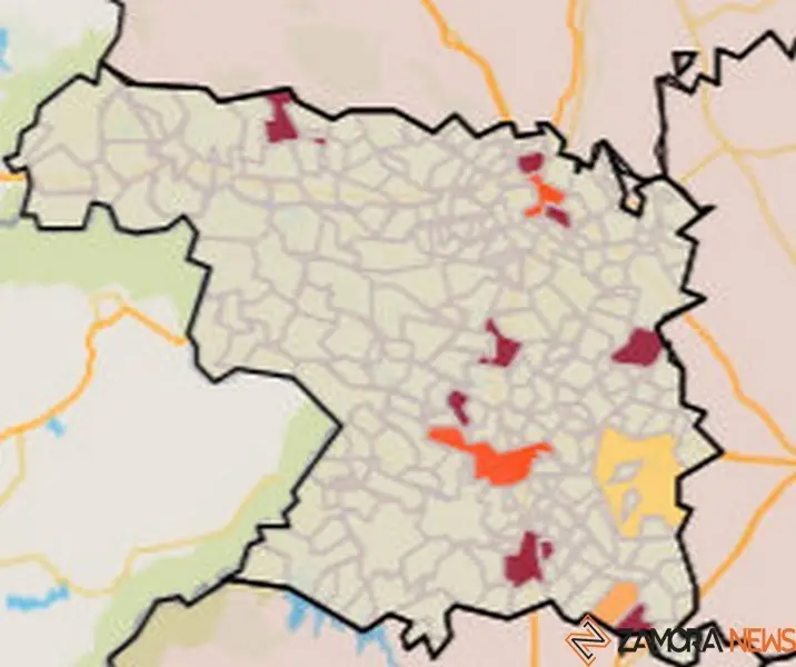 Mapa de riesgo por municipios