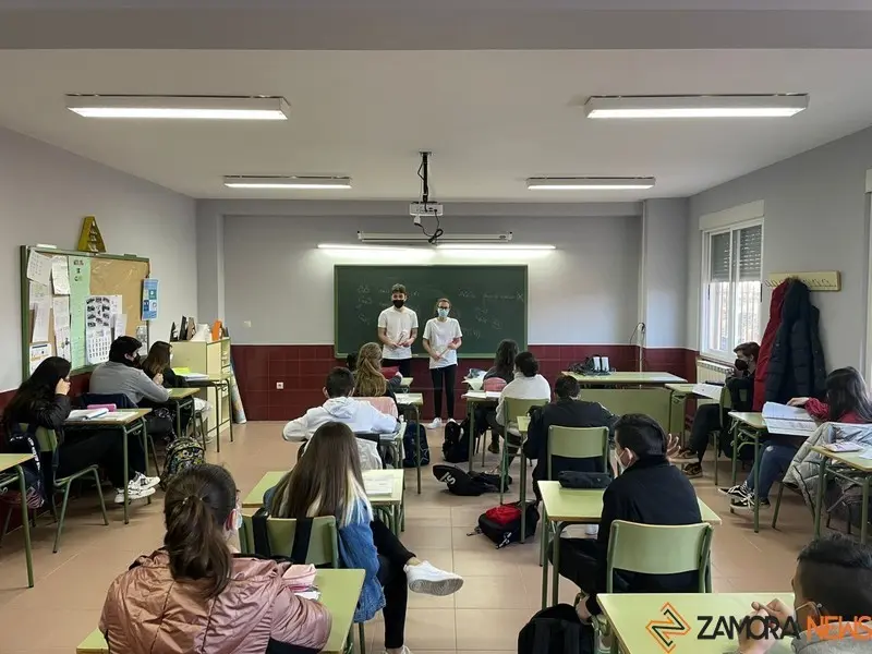 Un aula del IES Tierra de Campos