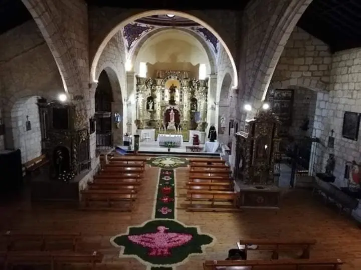 Manto floral por El Corpus el pasado año. Fotografía: Compartida por A.F.G. en el grupo "Somos Zamora"