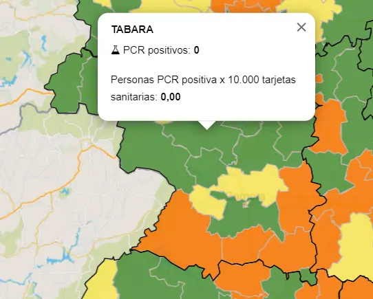 Mapa ZBS a siete días (5 de junio)