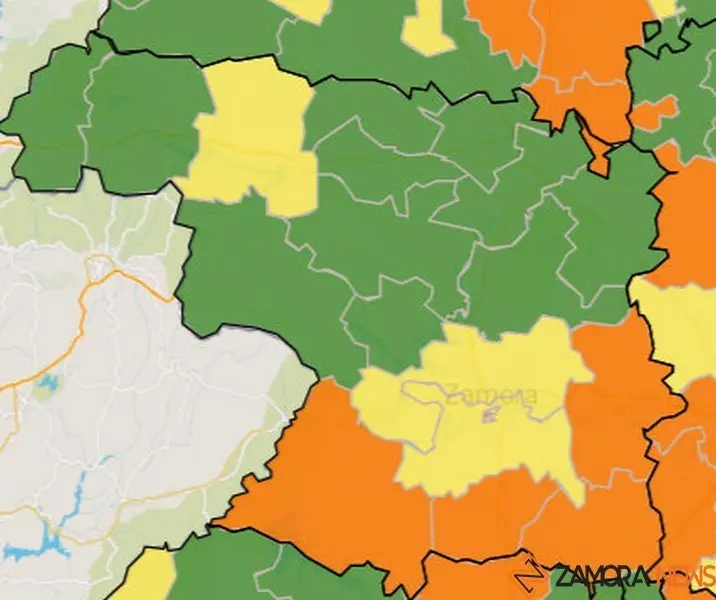 Mapa de incidencia por ZBS