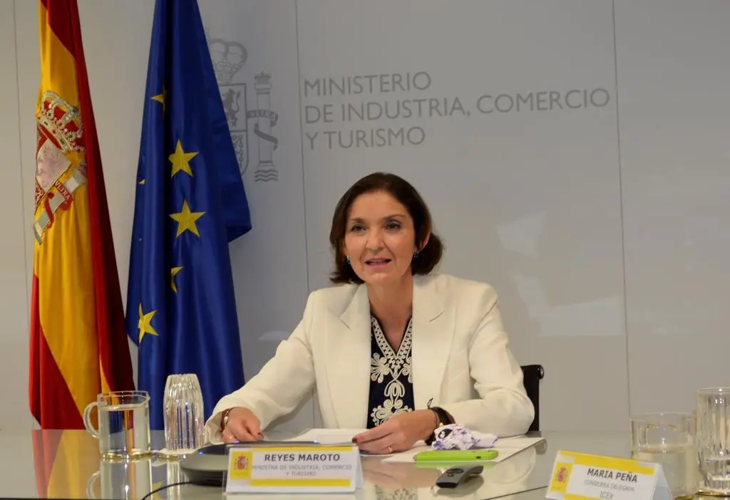 La ministra de Industria, Comercio y Turismo, Reyes Maroto