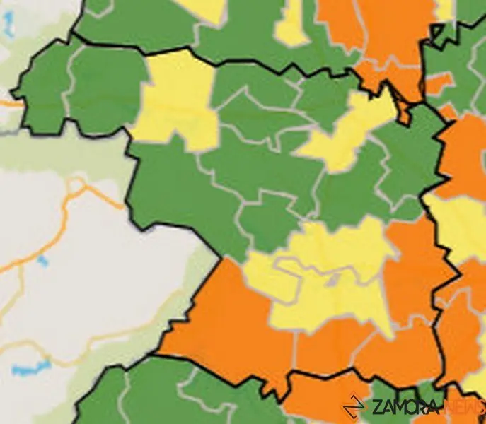 Mapa de incidencia por ZBS