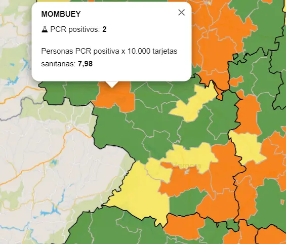 Mapa ZBS a siete días (8 de junio)