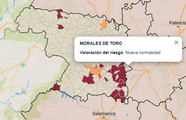 Mapa municipios con una iA muy alta a 7 días (10 de junio)