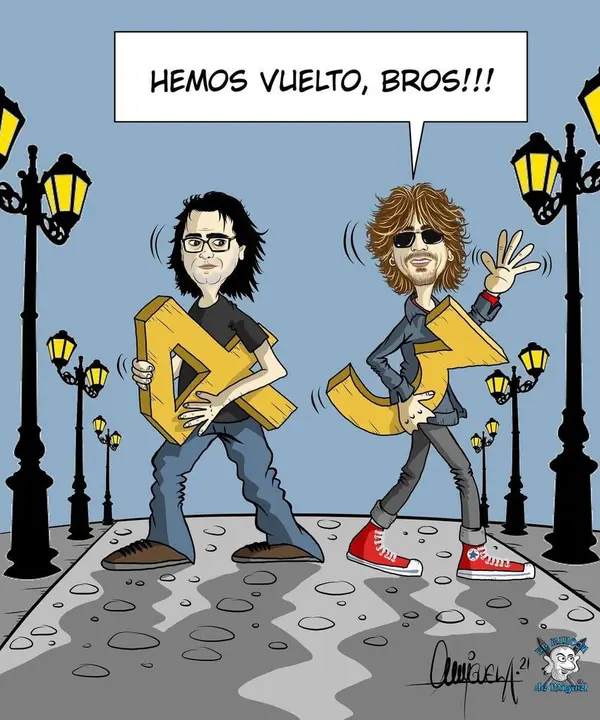 Viñeta El rincón de Miguel en homenaje a la reapertura del Pub 43