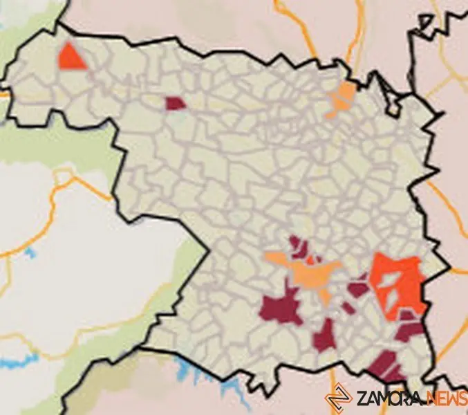 Mapa de incidencia por municipios