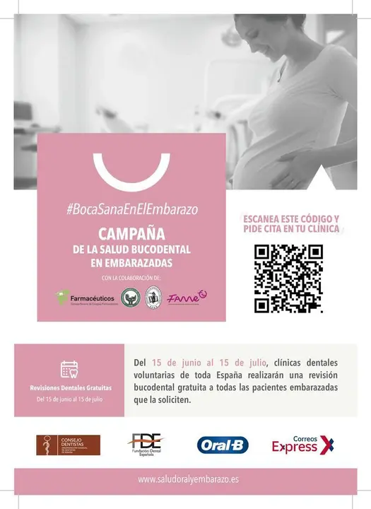 Cartel Salud oral y embarazo