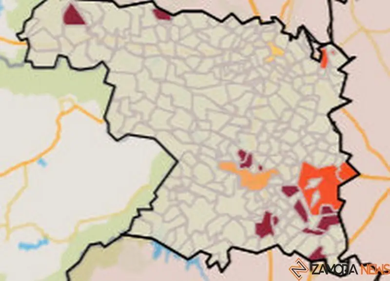 Mapa de incidencia por municipios