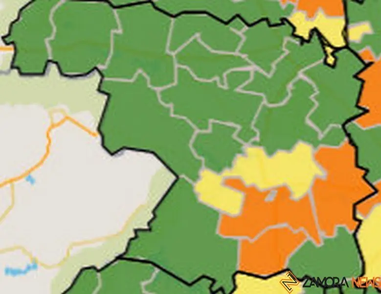 Mapa de PCR positivas por ZBS