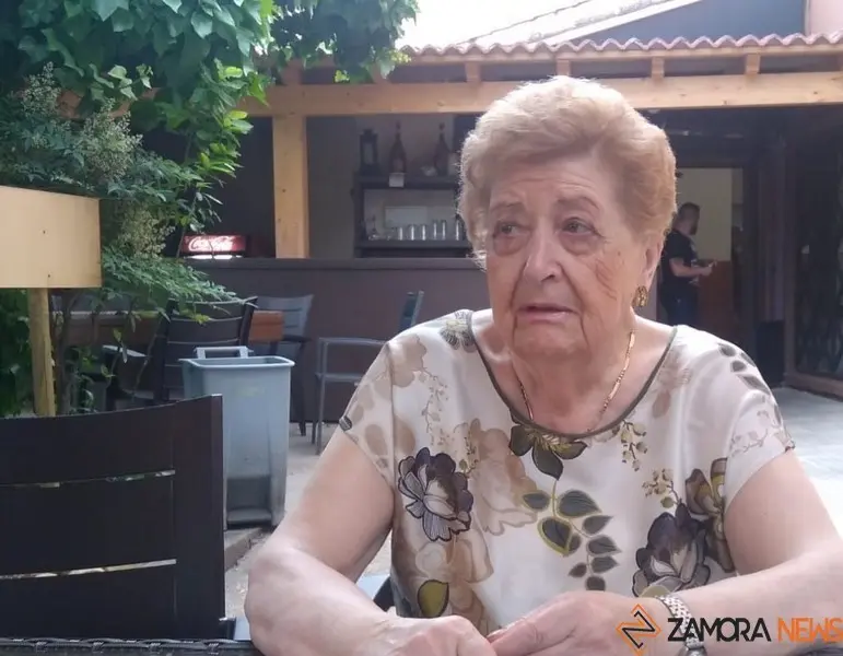 Aurelia Matellán, durante la entrevista