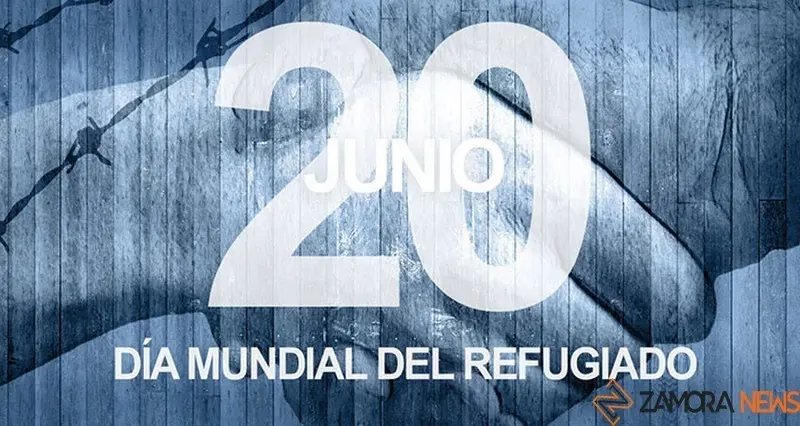 Cartel recordatorio del Día del Refugiado. Foto accem
