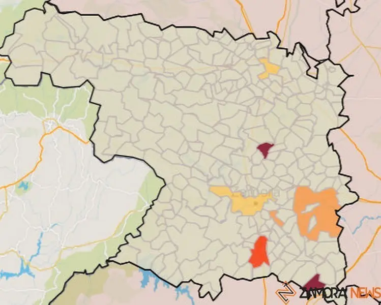 Mapa de incidencia por municipios