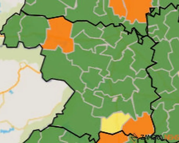 Mapa de incidencia por ZBS