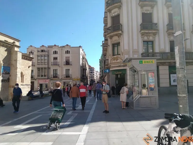 Vista de la calle Santa Clara de Zamora