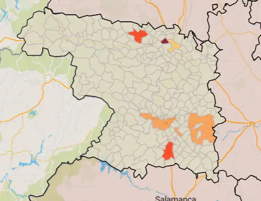 Mapa IA municipios a siete días ( de junio)