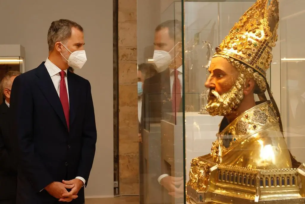 Foto de archivo de Felipe VI en la exposición de las Edades del Hombre