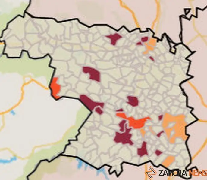 Mapa de incidencia por municipios