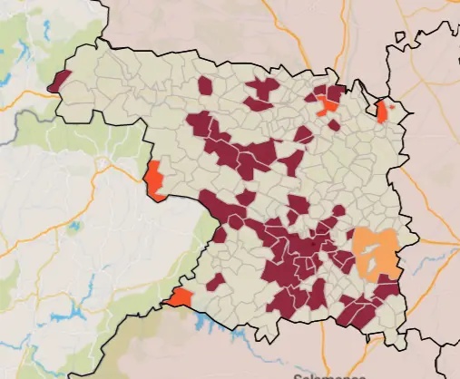 Mapa IA municipios a siete días (2 de julio)