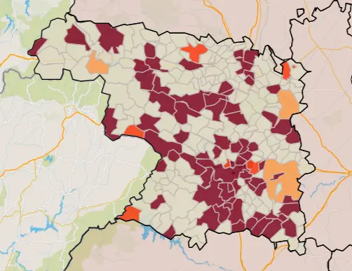Mapa IA municipios a siete días (5 de julio)