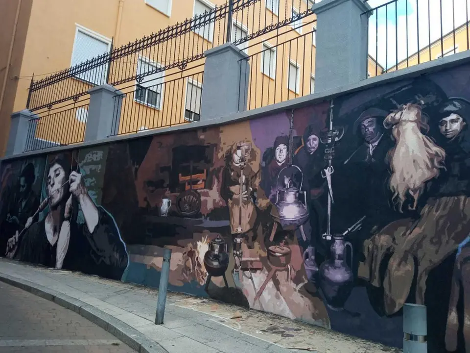 Mural de Kike Orduña sobre El filandar