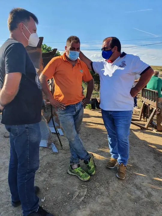 Visita a la zona afectada por el incendio
