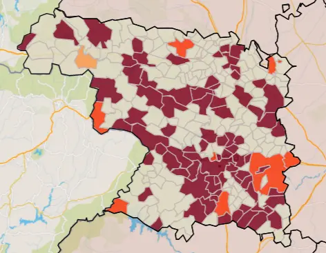Mapa IA municipios a siete días (6 de julio)